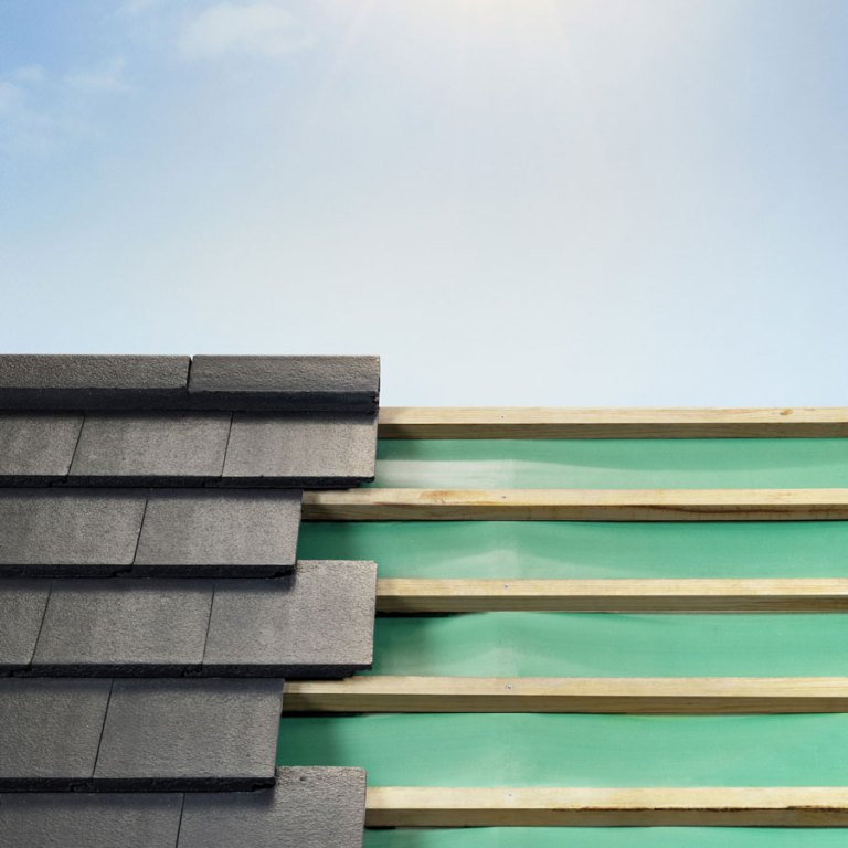 Roof sarking installed under battens