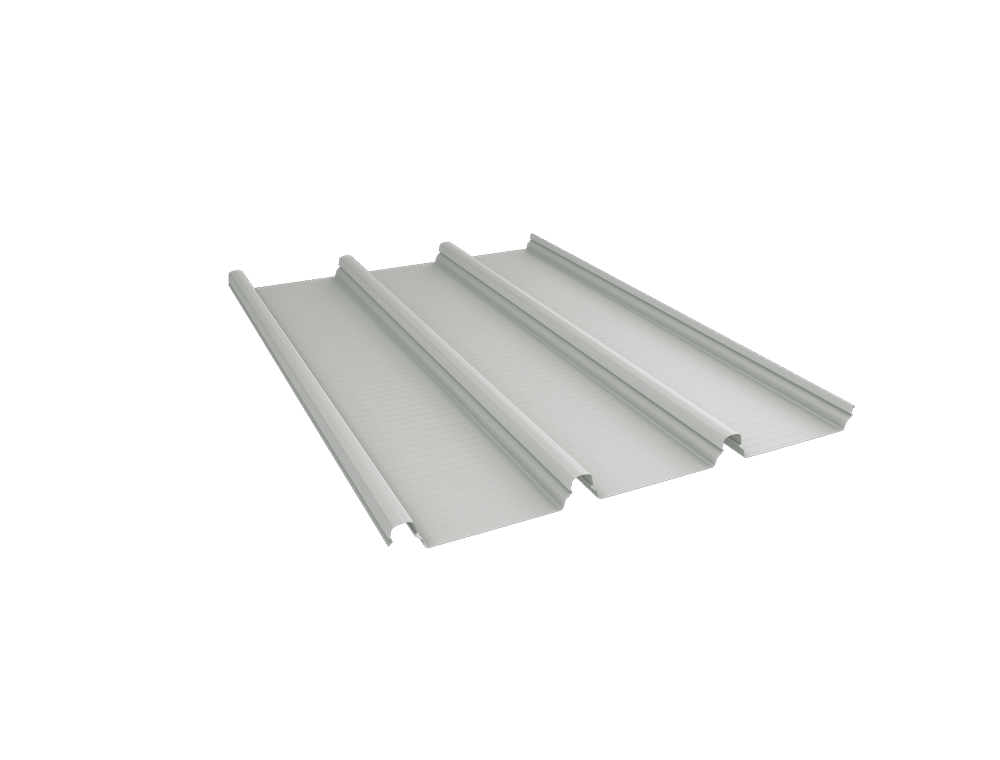 KLIP-LOK 700 HI-STRENGTH® steel cladding profile angle view