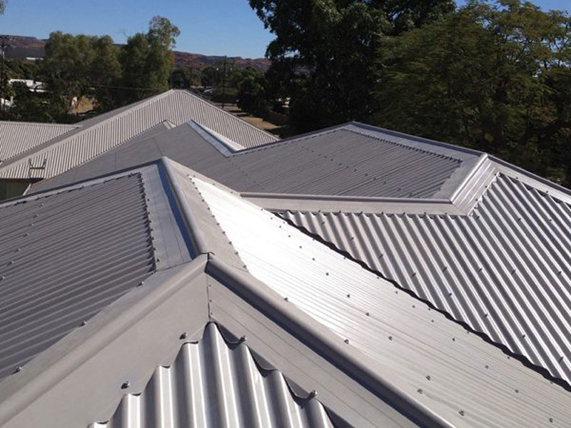 LYSAGHT metal roofing on a residential build